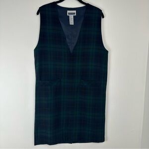 Prophecy Jumper Dress Size 6 Tartan Plaid Wool Pockets Irish Scottish Heritage